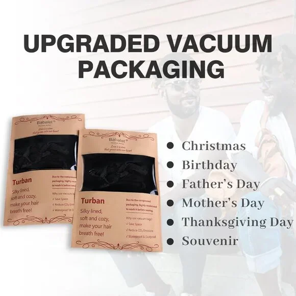 Halo Turban for Men Women Satin Lined Durag Head Wraps Skull Cap Pre-Tied Tassel - Picture 6 of 9